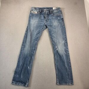 Diesel Men's Slim Straight Jeans - Classic Blue